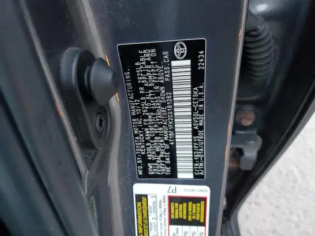2012 TOYOTA CAMRY BASE  