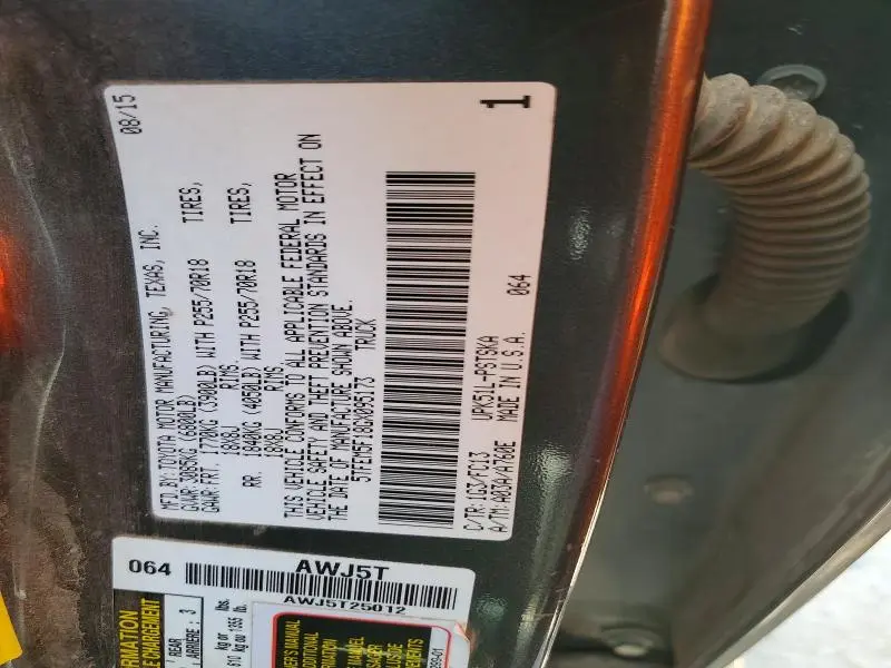 2016 TOYOTA TUNDRA CREWMAX SR5  