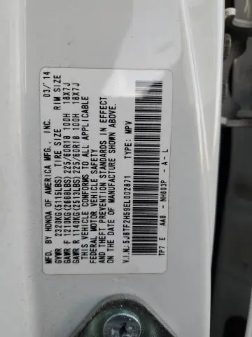 2014 HONDA CROSSTOUR EXL  