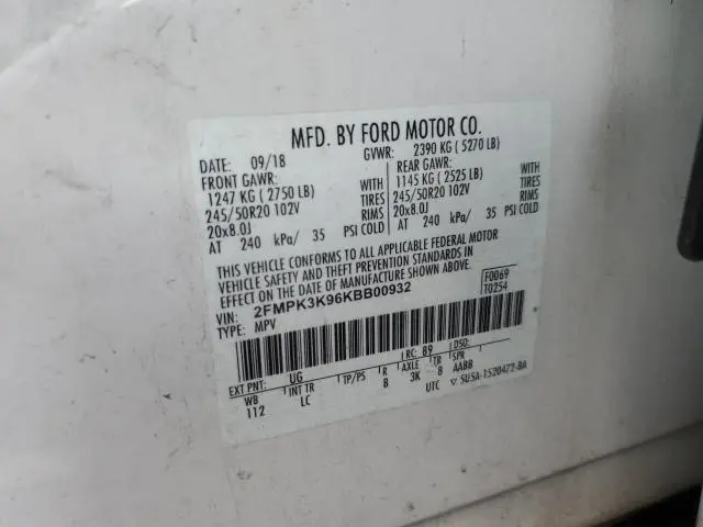 2019 FORD EDGE TITANIUM  