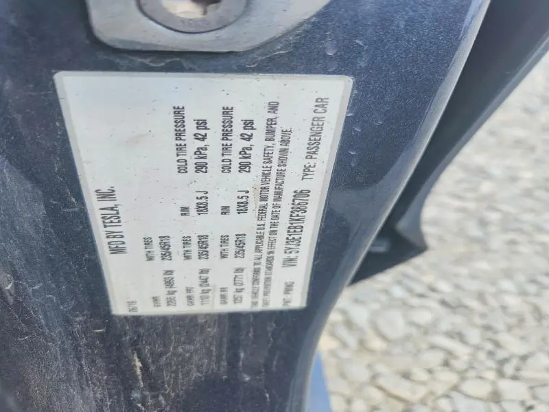 2019 TESLA MODEL 3   