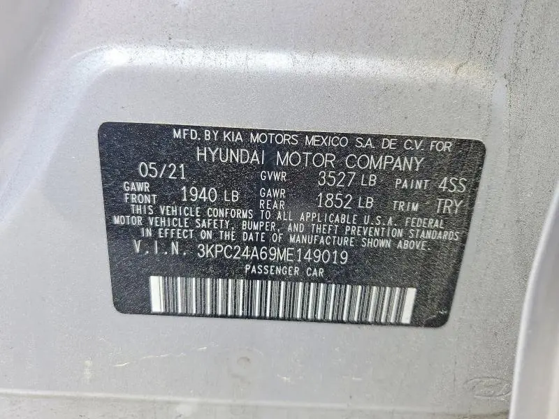 2021 HYUNDAI ACCENT SE  