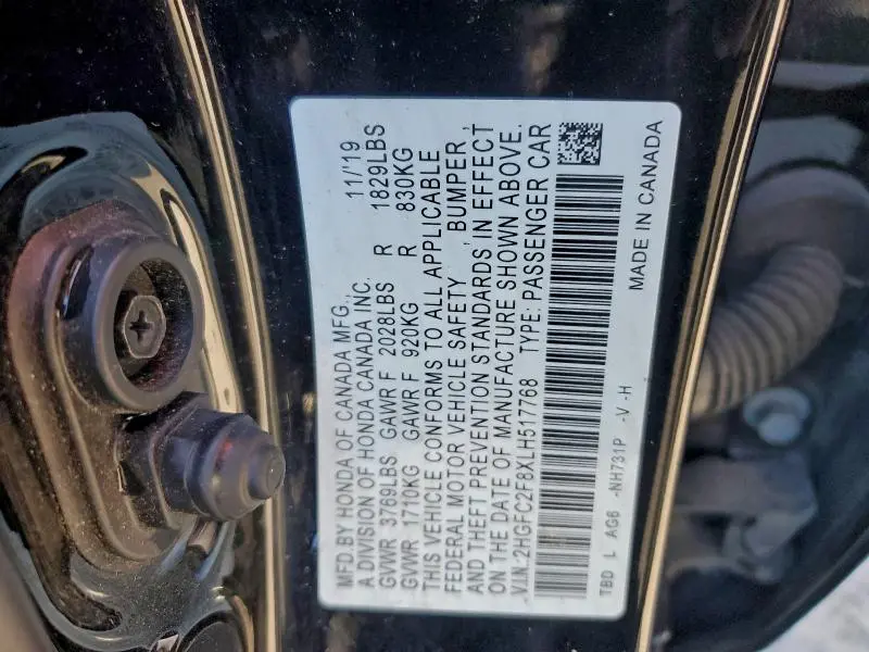 2020 HONDA CIVIC SPORT  