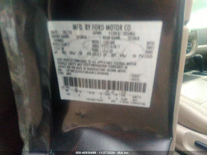 2010 FORD ESCAPE XLT