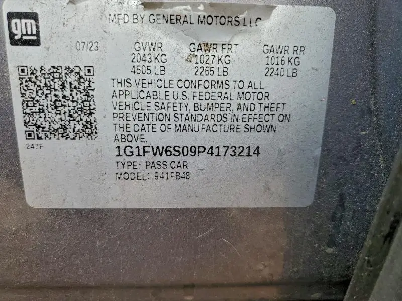 2023 CHEVROLET BOLT EV 1LT  