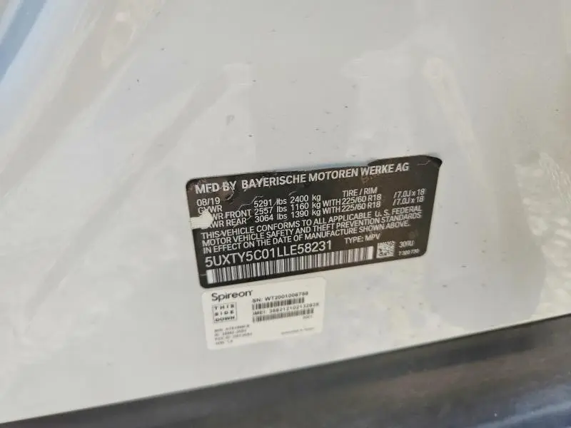 2020 BMW X3 XDRIVE30I  
