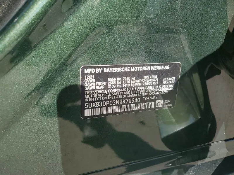 2022 BMW X3 M40I  