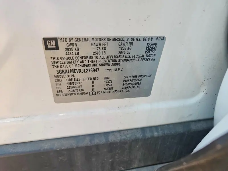 2018 GMC TERRAIN SLE  