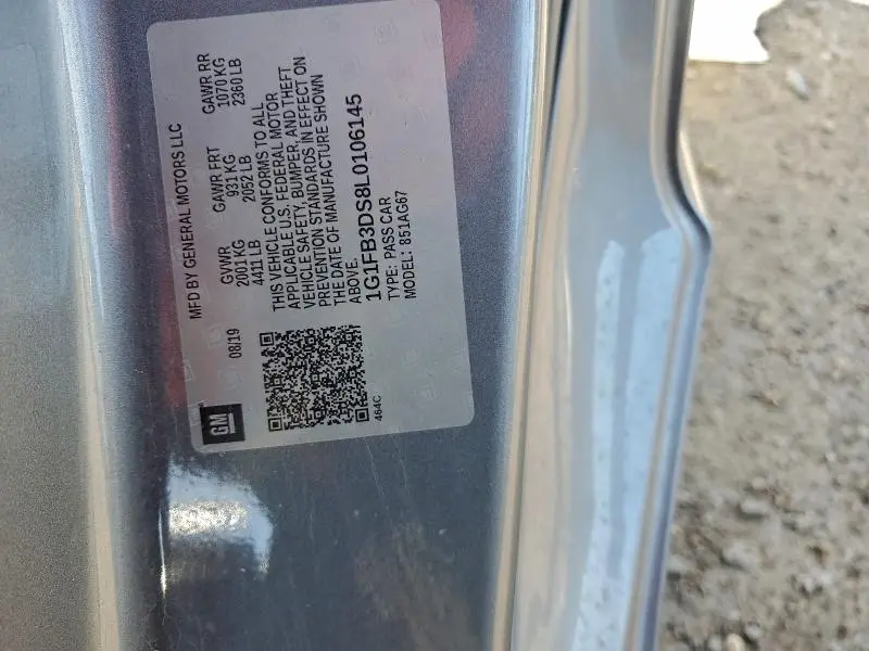 2020 CHEVROLET CAMARO LS  