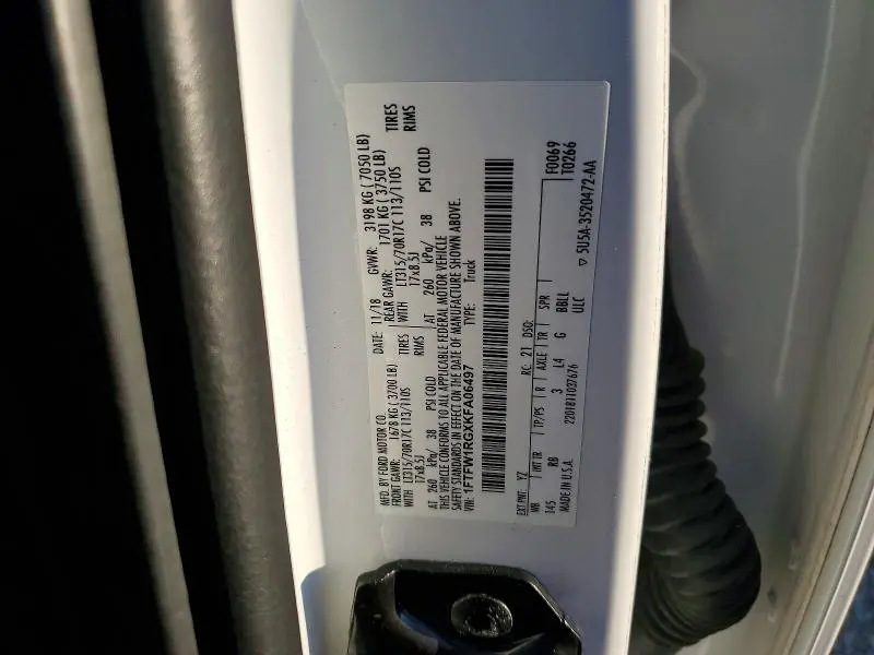 2019 FORD F150 RAPTOR  