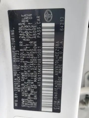 2023 TOYOTA CAMRY SE NIGHT SHADE  