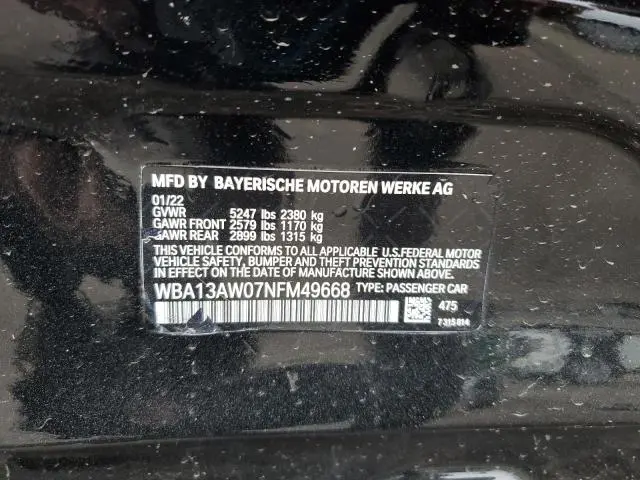 2022 BMW M440XI GRAN COUPE  