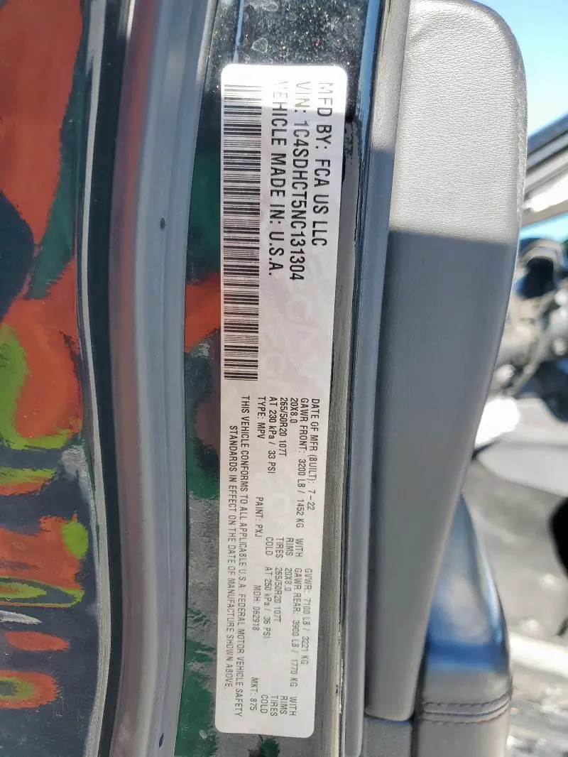 2022 DODGE DURANGO R/T  