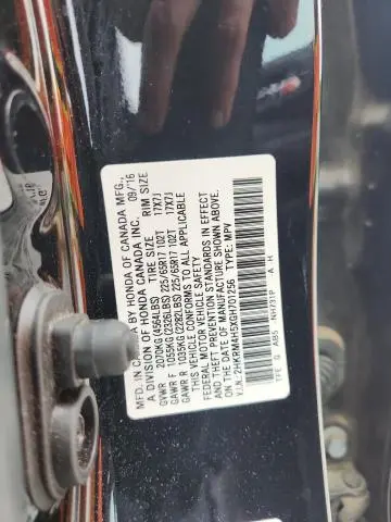 2016 HONDA CR-V EX  