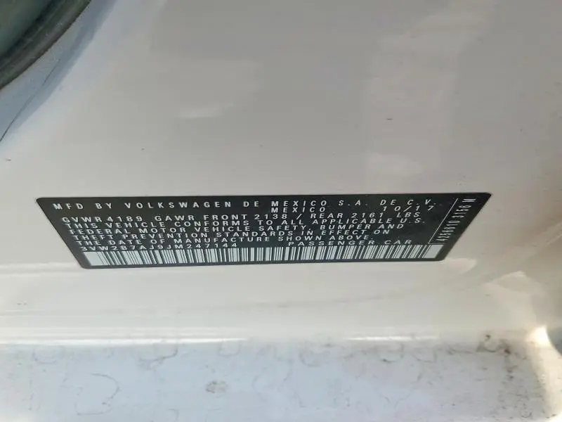 2018 VOLKSWAGEN JETTA S  