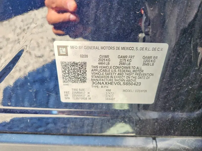 2020 CHEVROLET EQUINOX LS  