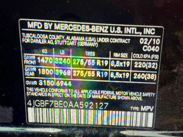 2010 MERCEDES-BENZ GL 450 4MATIC  