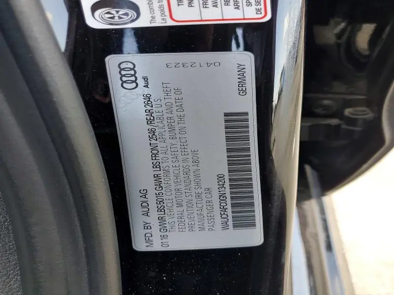 2016 AUDI A6 PREMIUM  