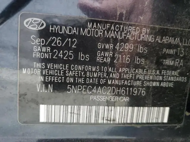 2013 HYUNDAI SONATA SE  