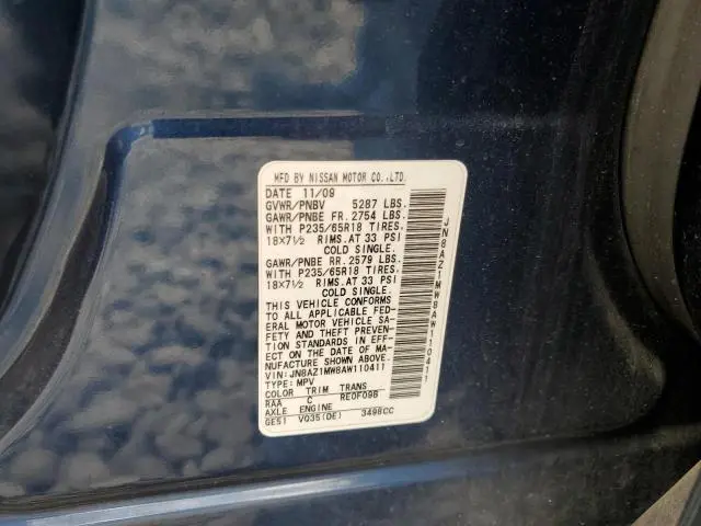 2010 NISSAN MURANO S  