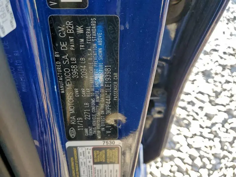 2020 KIA FORTE GT  