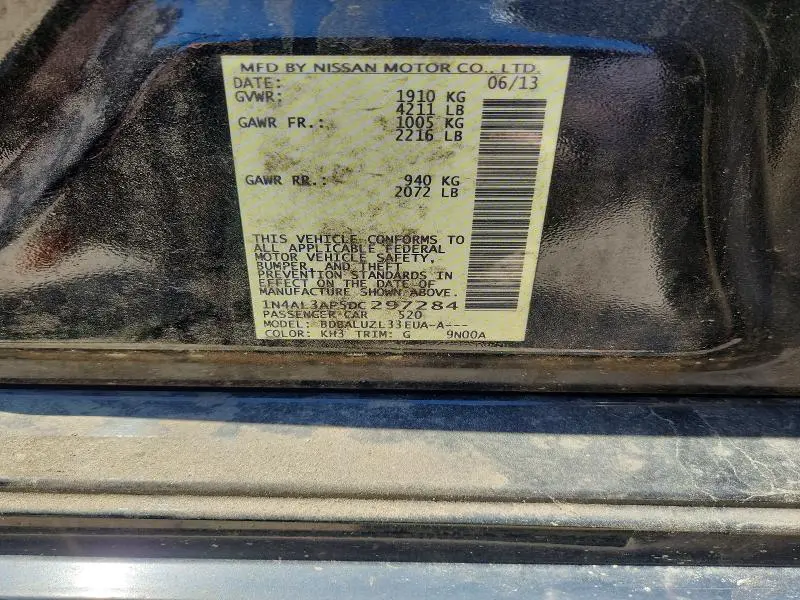 2013 NISSAN ALTIMA 2.5  