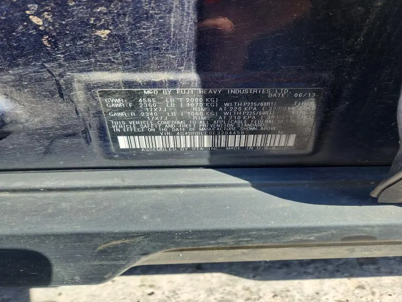 2014 SUBARU OUTBACK 2.5I LIMITED  