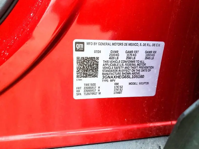 2025 CHEVROLET EQUINOX LT  