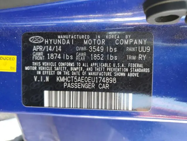 2014 HYUNDAI ACCENT GLS  