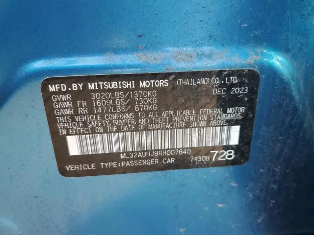 2024 MITSUBISHI MIRAGE ES  