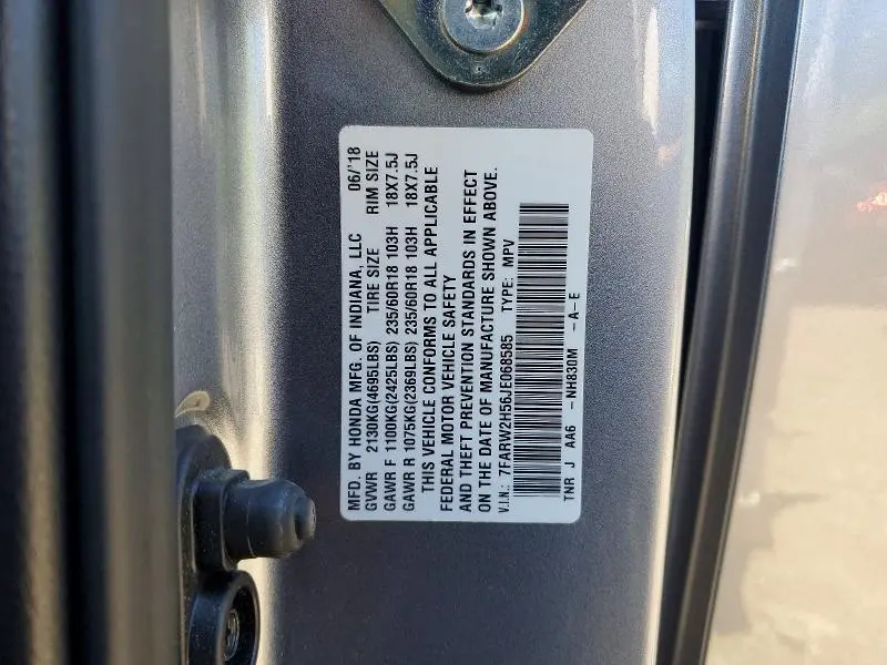 2018 HONDA CR-V EX  