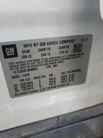 2018 CHEVROLET TRAX LS  