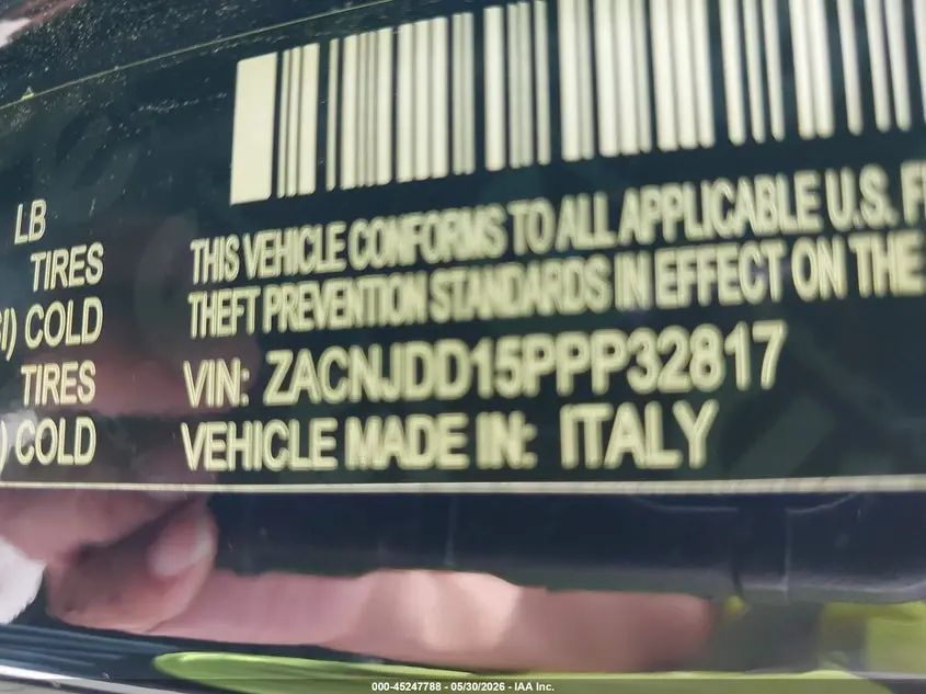 2023 JEEP RENEGADE LIMITED 4X4