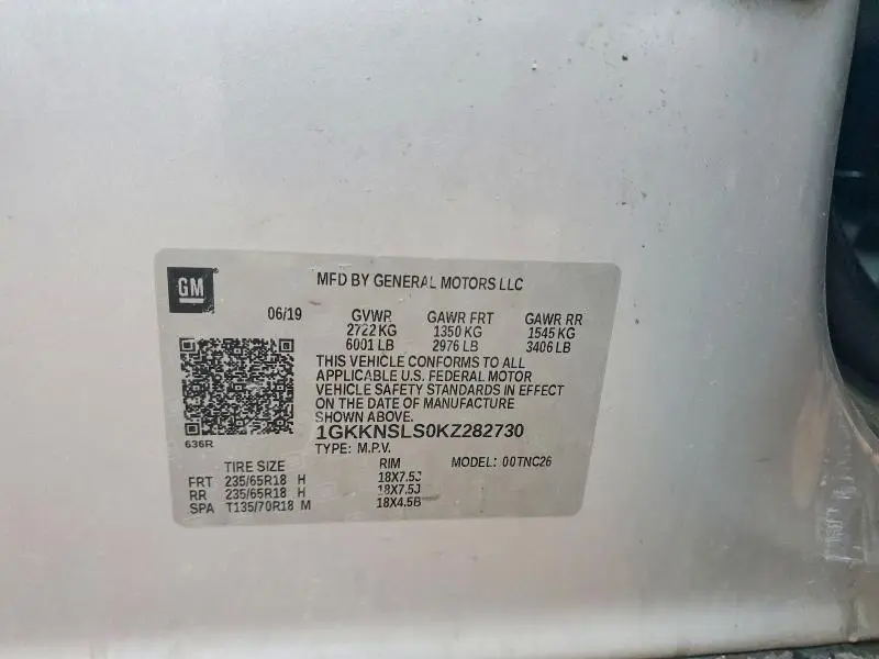 2019 GMC ACADIA SLE  