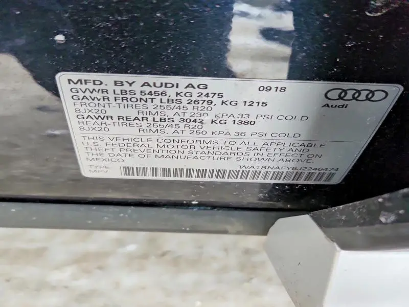 2018 AUDI Q5 PREMIUM PLUS  