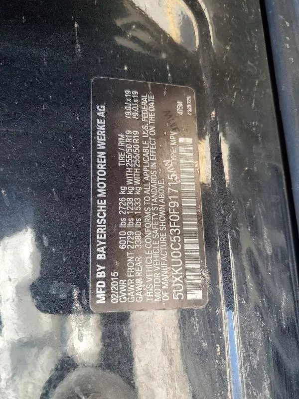 2015 BMW X6 SDRIVE35I  
