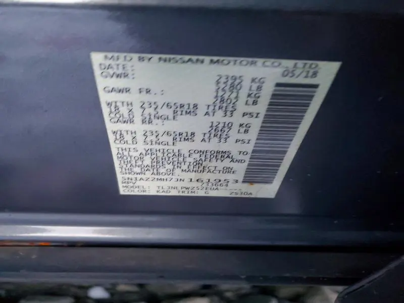 2018 NISSAN MURANO S  