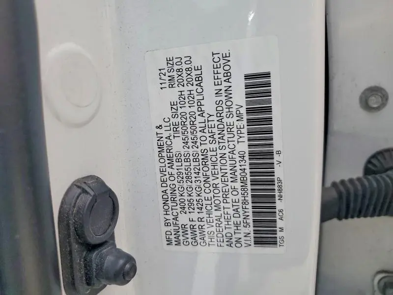 2021 HONDA PASSPORT EXL  