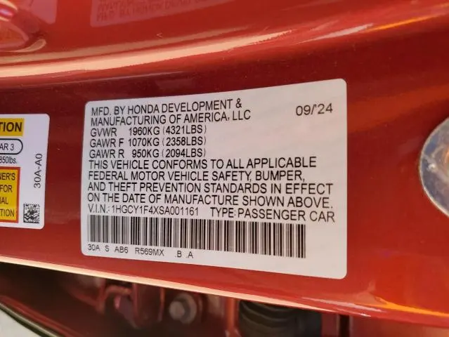 2025 HONDA ACCORD SE
