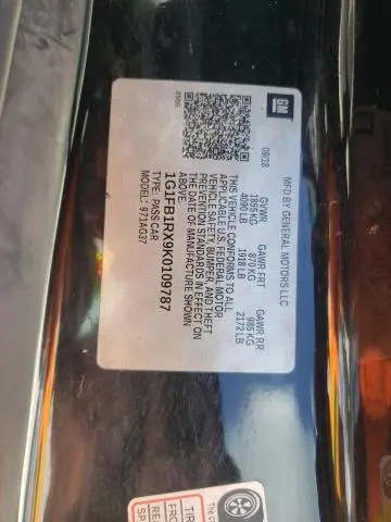 2019 CHEVROLET CAMARO LS  