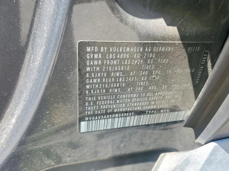 2013 VOLKSWAGEN TIGUAN S/SE/SEL  