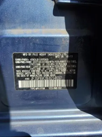 2014 SUBARU XV CROSSTREK 2.0 PREMIUM  