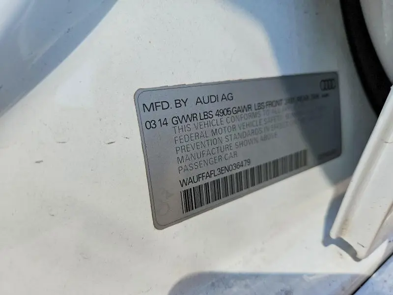 2014 AUDI A4 PREMIUM PLUS  