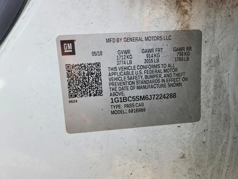 2018 CHEVROLET CRUZE LS  