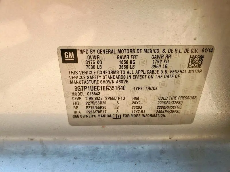 2014 GMC SIERRA C1500 SLE  