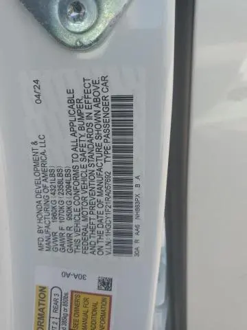 2024 HONDA ACCORD LX
