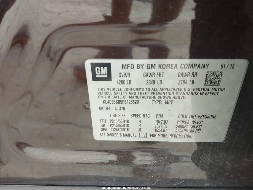 2015 BUICK ENCORE CONVENIENCE