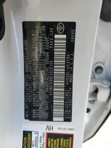 2014 TOYOTA AVALON HYBRID  