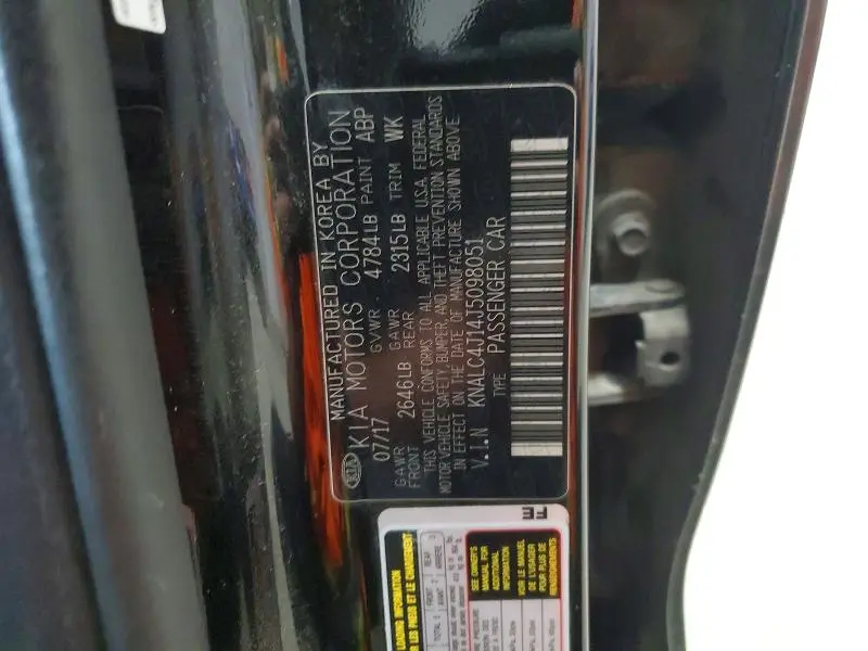 2018 KIA CADENZA LIMITED  