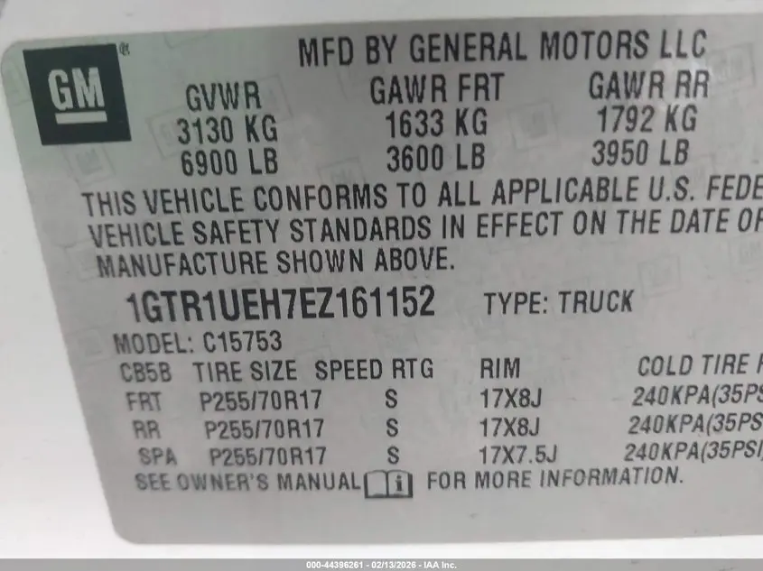 2014 GMC SIERRA 1500 SLE